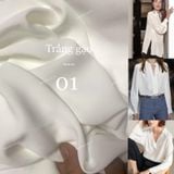  [Vải MM] (301) Vải Lụa Mango Loại 1 Chính Phẩm Mềm, Mượt May  Áo Dài, Sơ Mi, Váy, Đầm, Set Bộ (Giá Bán 0.55m) 