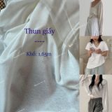  [Vải MM] (753) Vải Thun Giấy Mỏng, Mát Siêu Phẩm Hè Lên Áo Thun, Khoác, Váy, Đầm Kiểu Mỏng (Giá Bán 0.5m) 