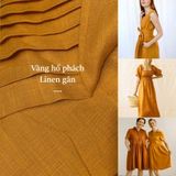  [Vải MM] [104] Vải Linen Gân Đã Wash Mỏng, Mát, Rũ Nhẹ May Sơ Mi, Váy, Đầm, Bộ (Giá Bán 0.5m) 