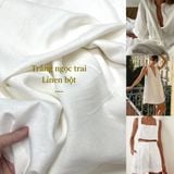  [Vải MM] [105] Vải Linen Bột Mịn Đã Wash Mát Lên Sơ Mi, Quần, Váy, Đầm, Bộ, Áo Dài (giá bán 0.55m) 