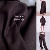  [Vải MM] [105] Vải Linen Bột Mịn Đã Wash Mát Lên Sơ Mi, Quần, Váy, Đầm, Bộ, Áo Dài (giá bán 0.55m) 