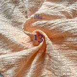  [Vải MM] (204) Vải Tơ Xốp Vuông Nhẹ, Mềm, Lên Sơ Mi, Đầm, Váy Đẹp, Sang Trọng Cần Lót (Giá Bán 0.5m) 