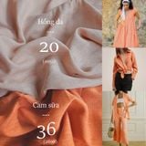  [Vải MM] [104] Vải Linen Gân Đã Wash Mỏng, Mát, Rũ Nhẹ May Sơ Mi, Váy, Đầm, Bộ (Giá Bán 0.5m) 