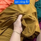  [757] Vải Thun Gân Sọc Lạnh Chính Phẩm Co Giãn 4c Lên Quần, Váy, Đâm (Giá Bán 0.5m) 