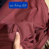  [757] Vải Thun Gân Sọc Lạnh Chính Phẩm Co Giãn 4c Lên Quần, Váy, Đâm (Giá Bán 0.5m) 