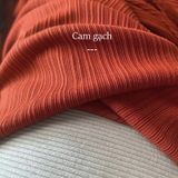  [757] Vải Thun Gân Sọc Lạnh Chính Phẩm Co Giãn 4c Lên Quần, Váy, Đâm (Giá Bán 0.5m) 