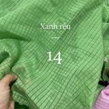  [Vải MM] (204) Vải Tơ Xốp Vuông Nhẹ, Mềm, Lên Sơ Mi, Đầm, Váy Đẹp, Sang Trọng Cần Lót (Giá Bán 0.5m) 