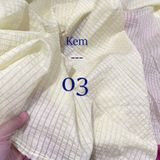  [Vải MM] (204) Vải Tơ Xốp Vuông Nhẹ, Mềm, Lên Sơ Mi, Đầm, Váy Đẹp, Sang Trọng Cần Lót (Giá Bán 0.5m) 