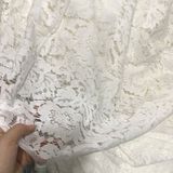  [282] Vải Ren Hoa Không Giãn Lên Áo, Váy, Đầm, Set Bộ Thiết Kế Phù Hợp Ngày Hè (Giá Bán 0.5m) 