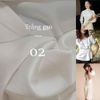  [302] Vải lụa Satin loại 1 mềm, mịn, bóng nhẹ lên áo dài, sơ mi, bộ, váy, đầm (giá bán 0.55m) 
