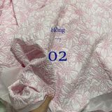  [311] Vải Tafta Gấm Hoa Nổi Thời Trang Lên Áo, Váy, Đầm, Set Bộ, Áo Dài (Giá Bán 0.5m) 