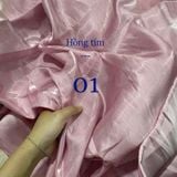  [205] Vải Tơ Dẻo Cao Cấp Bóng Mướt, Không Giãn Lên Váy, Đầm, Set (Giá Bán 0.5m) 