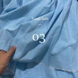  [Vải MM] (401) Vải Kate Sọc Oxford (Kate Ford) May Sơ Mi Nam Nữ, Đầm, Váy, Bộ (Giá Bán 0.55m) 