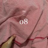  [Vải MM] (403) Vải Sơ Mi Caro 2 Li Mềm, Mát lên Sơ Mi Nam Nữ, Đầm, Set Bộ (Giá bán 0.55m) 