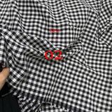  [Vải MM] (405) Vải Sơ Mi Caro 8 Li Mềm, Mát lên Sơ Mi Nam Nữ, Đầm, Set Bộ (Giá bán 0.55m) 