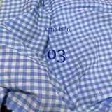  [Vải MM] (405) Vải Sơ Mi Caro 8 Li Mềm, Mát lên Sơ Mi Nam Nữ, Đầm, Set Bộ (Giá bán 0.55m) 