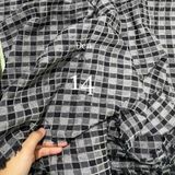  [Vải MM] (404) Vải Kate Caro Chỉ Nổi May Sơ Mi Nam Nữ, Đầm, Váy, Bộ (Giá bán 0.55m) 