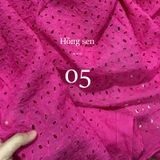  [Vải MM] (409) Vải Kate Thêu Chính Phẩm, Mát Lên Váy, Đầm, Set Bộ Thời Trang (Giá Bán 0.5m) 