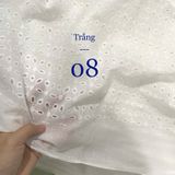  [Vải MM] (409) Vải Kate Thêu Chính Phẩm, Mát Lên Váy, Đầm, Set Bộ Thời Trang (Giá Bán 0.5m) 