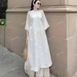  [Vải MM] (304) Vải Gấm Bướm Cao Cấp Chính Phẩm Mướt, Mát May Áo, Áo Dài, Váy, Đầm, Set Bộ (Giá bán 0.5m) 