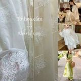  [Vải MM] [209] Vải Tơ Hoa Cẩm Nhẹ, Mát Lên Sơ Mi, Đầm, Váy, Set Bộ Thiết Kế (Giá Bán 0.5m) 