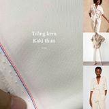  [Vải MM] [811] Vải Kaki Thun TC Loại 1 Chính Phảm Giãn Nhẹ 2c May Quần, Vest, Váy, Đầm (giá bán 0.55m) 