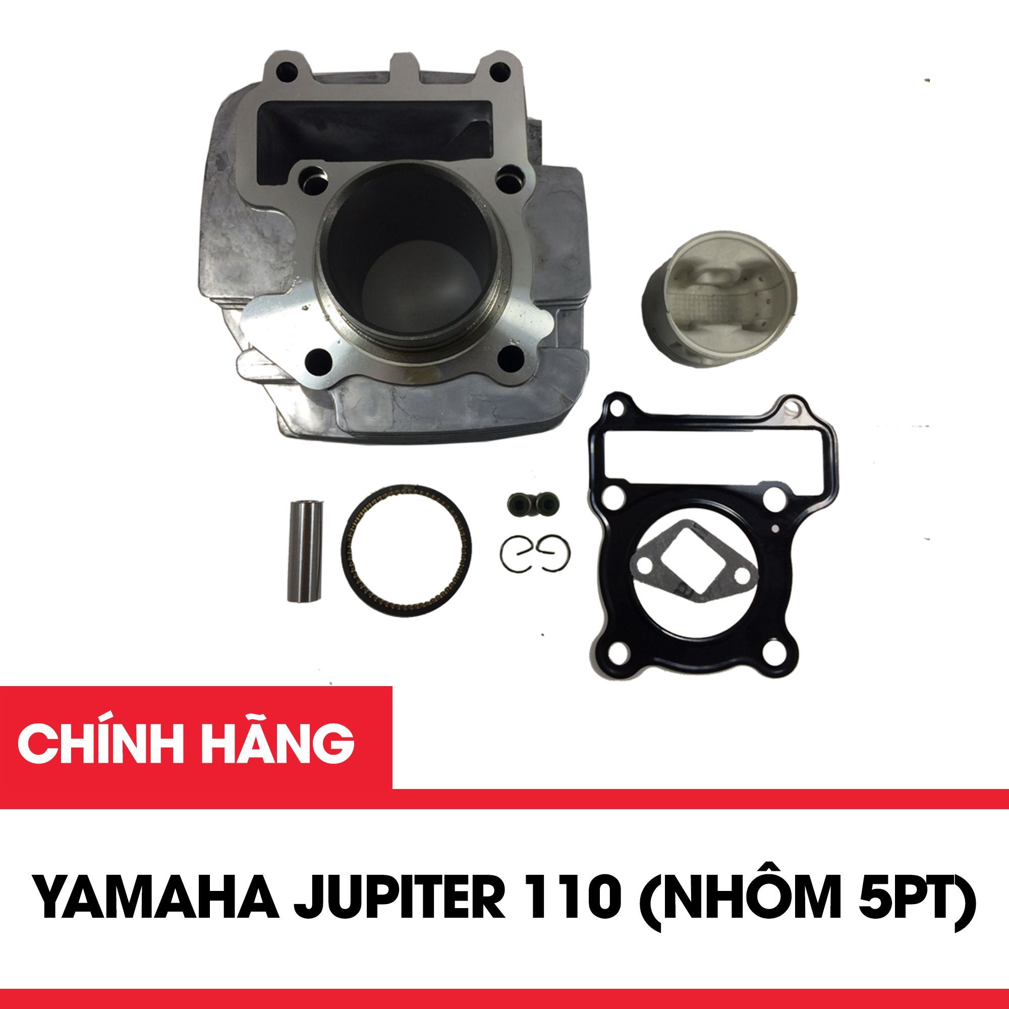 Bộ xilanh Jupiter V, Si V 110 (Nhôm 5PT) - Chế cơ