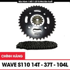 Nhông xích Wave S110 Terasu 428S (14T-37T-104L)