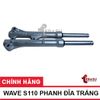 Bộ giảm xóc trước Wave S110 phanh đĩa (Trắng)
