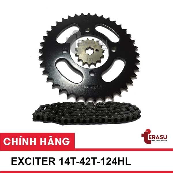 Nhông xích Exciter 150 T-Neo 428 (14T-42T-124HL)