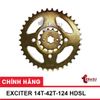 Nhông xích Exciter 150 Terasu 428HS (14T-42T-124 HDSL) (Nhông vàng - xích vàng)