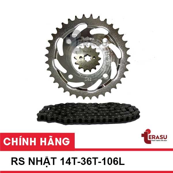 Nhông xích RS Nhật T-Neo 428H Xích thồ (14T-36T-106HL)