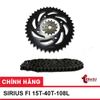 Nhông xích Sirius Fi T-Neo 428 (15T-40T-108L)