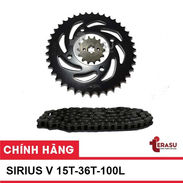 Nhông xích Sirius V T-Neo 428 (15T-36T-100L)