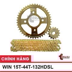 Nhông xích Winer Terasu 428HS (15T-44T-132 HDSL ) (Nhông vàng - xích vàng)