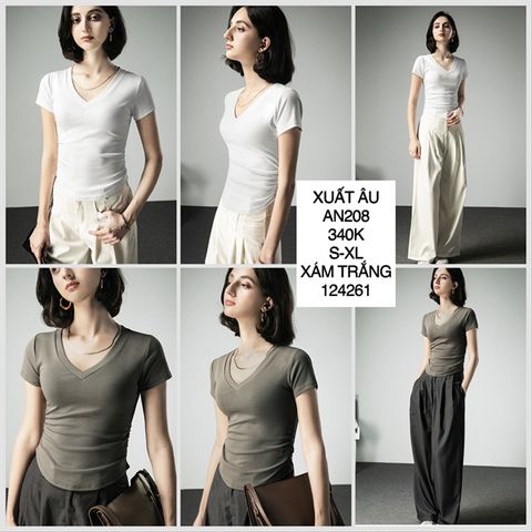  Áo thun body cổ tim an208 