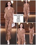  Set áo quần cột eo túi nắp D348 