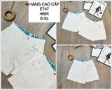  Quần short jean lưng in chữ e747 
