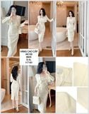  Áo khoác lửng cột nơ vai ak728-a 