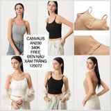  Áo 2 dây gân có mút AN230 