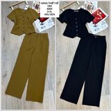  A-set áo quần cổ tim 5 nút d69 