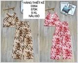  Set linen họa tiết lá D354 
