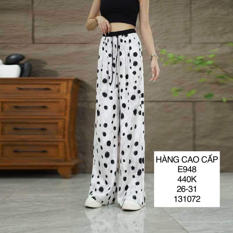 Quần lụa chấm bi E948 