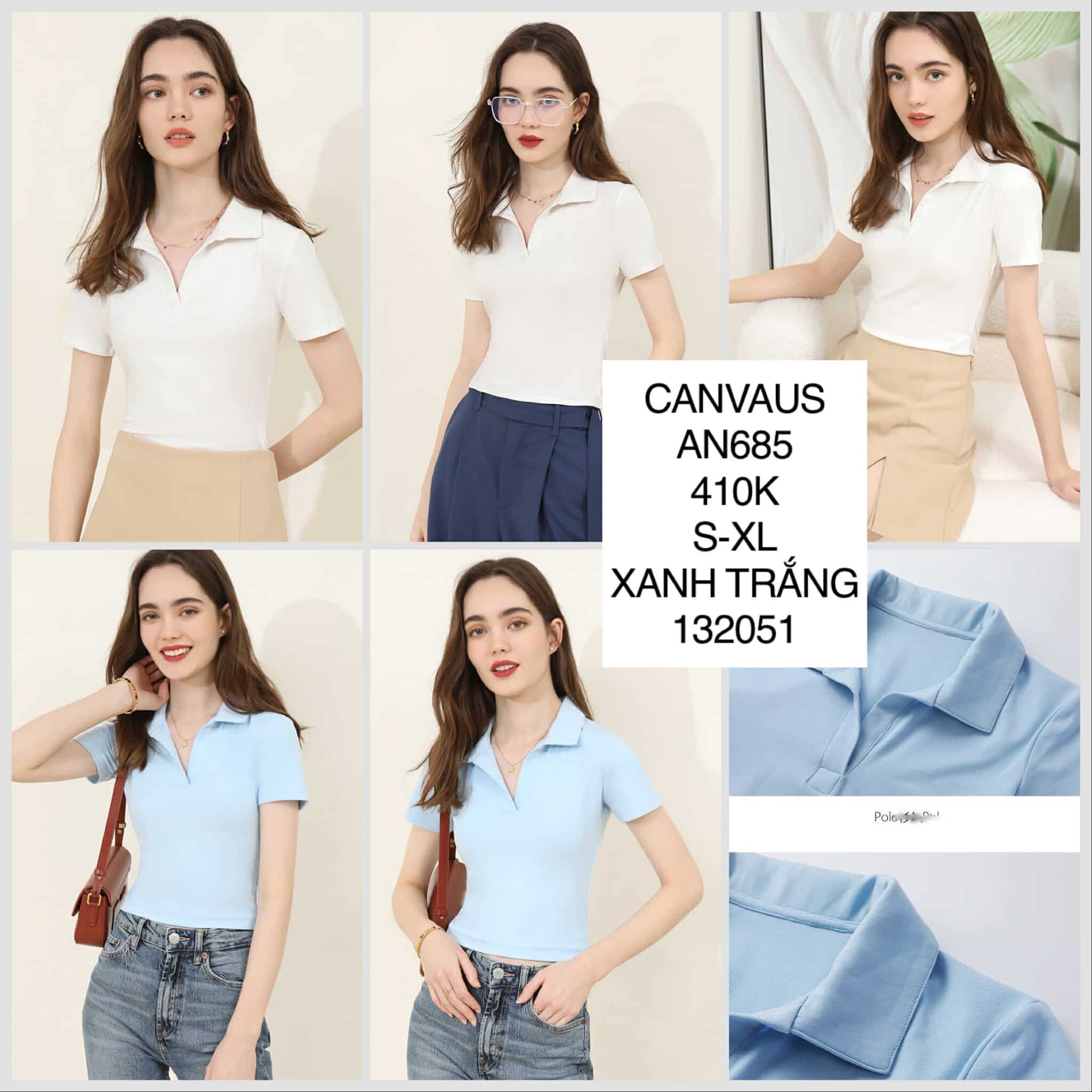  Áo thun cotton cổ polo AN685 
