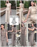  SALE20% Set voan tơ kèm dây cột eo D353 