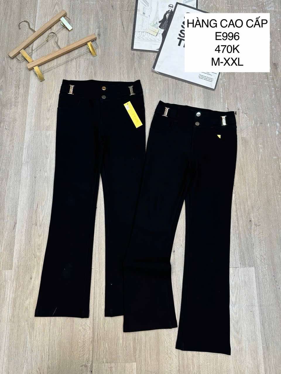  Quần umi loe nhẹ giả belt E996 