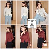  Áo voan tà nhọn cổ phối dây đá an29 