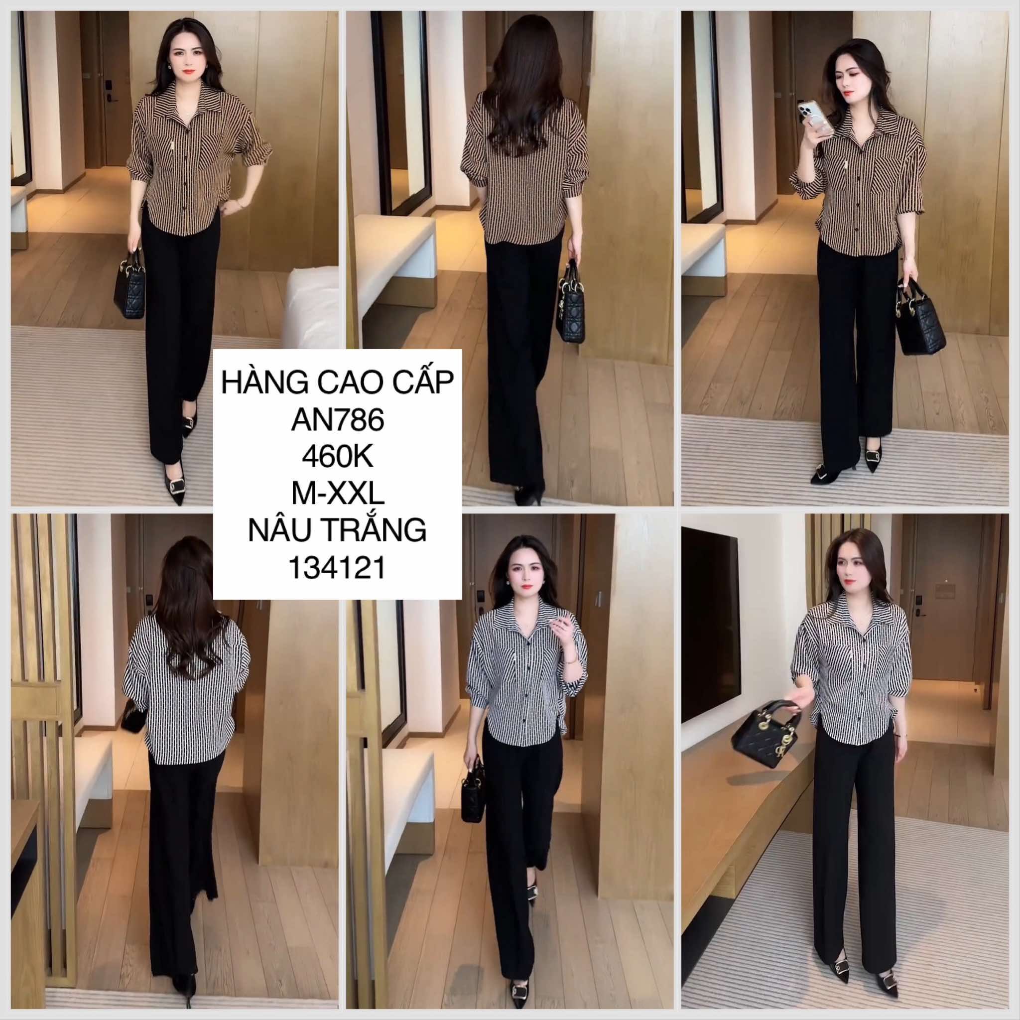  Áo sơmi kẻ sọc AN786 