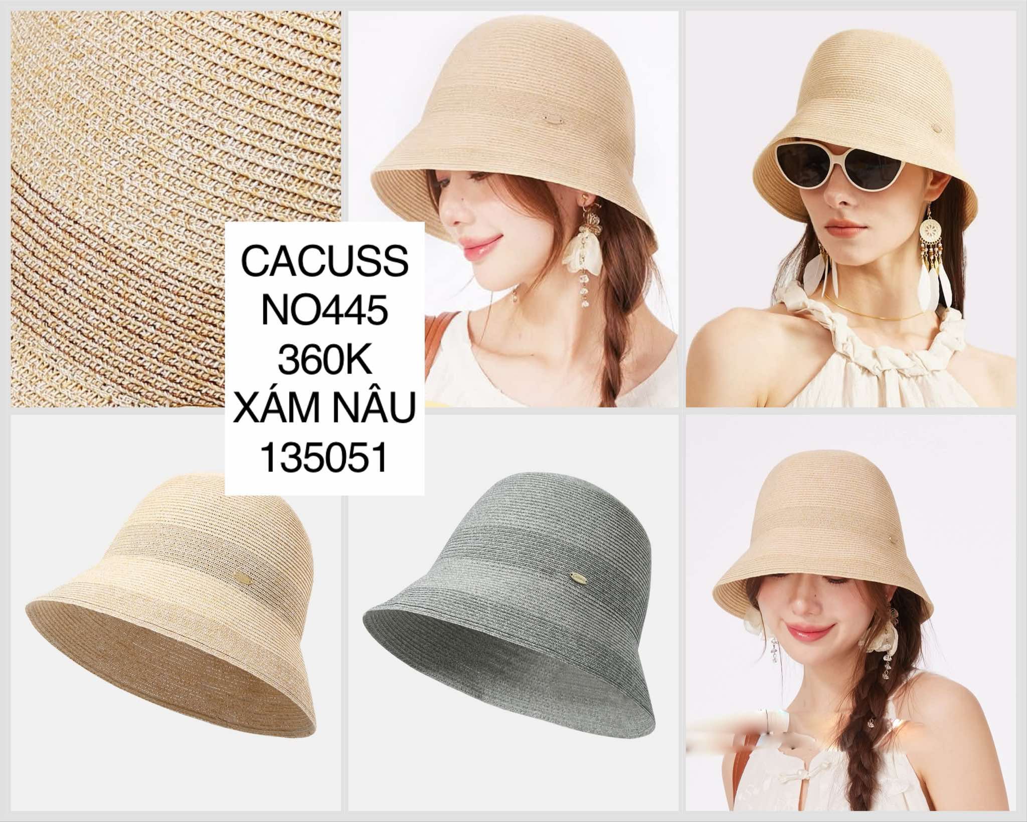  Nón vành giả cối NO445 