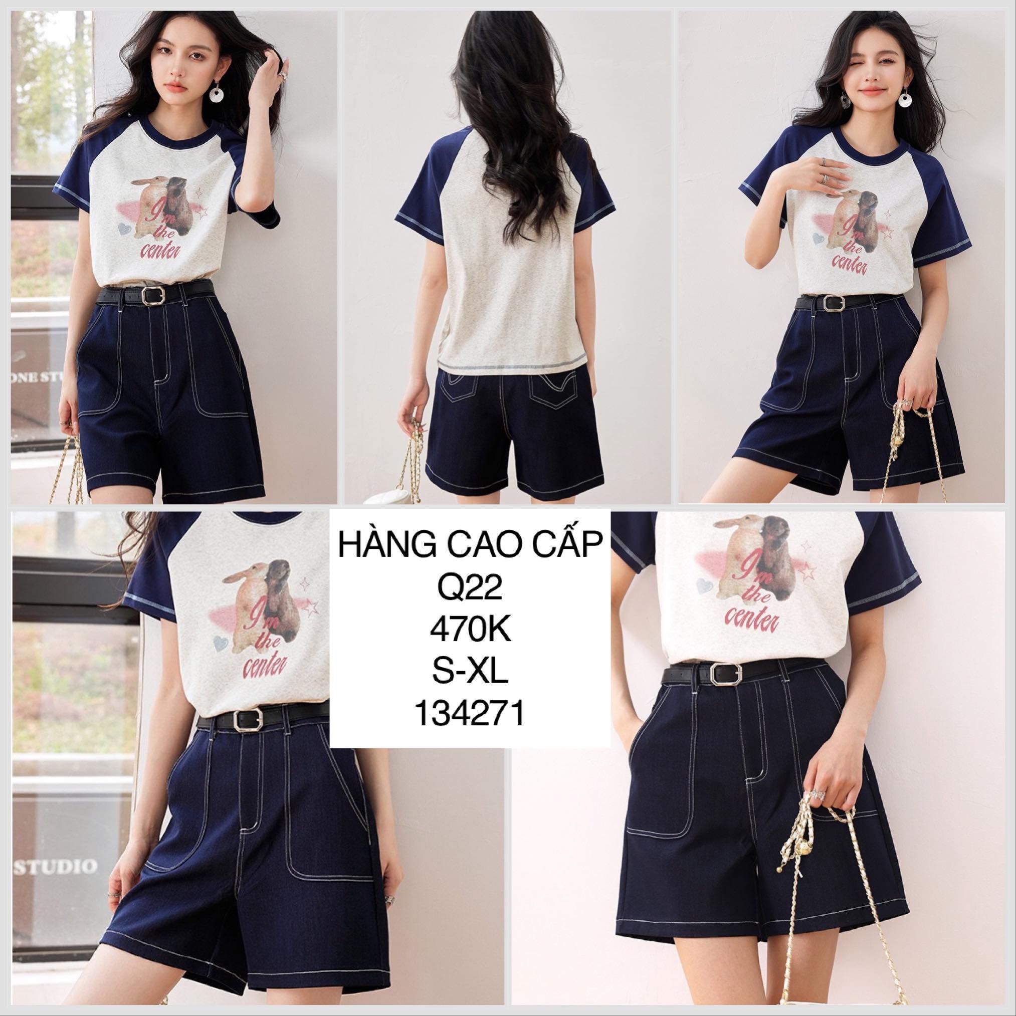 Quần short jean xanh Q22 